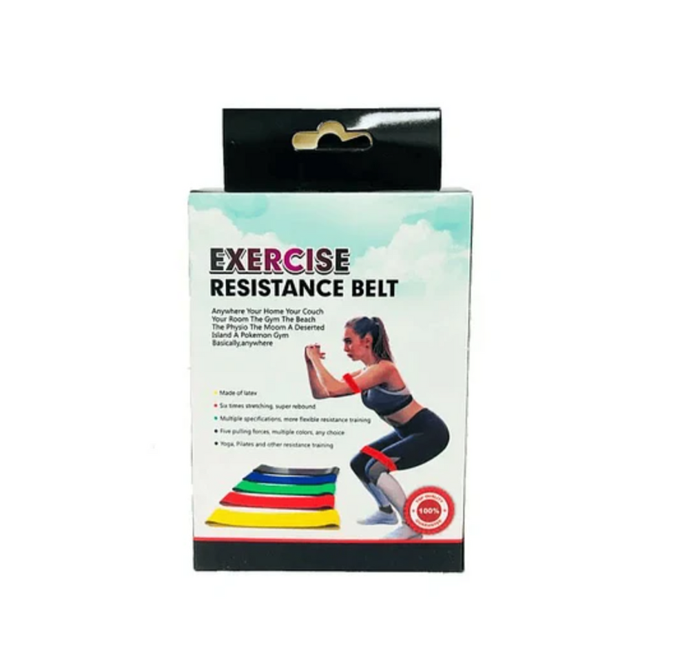 Kit de 5 bandas elásticas de resistencia progresiva
