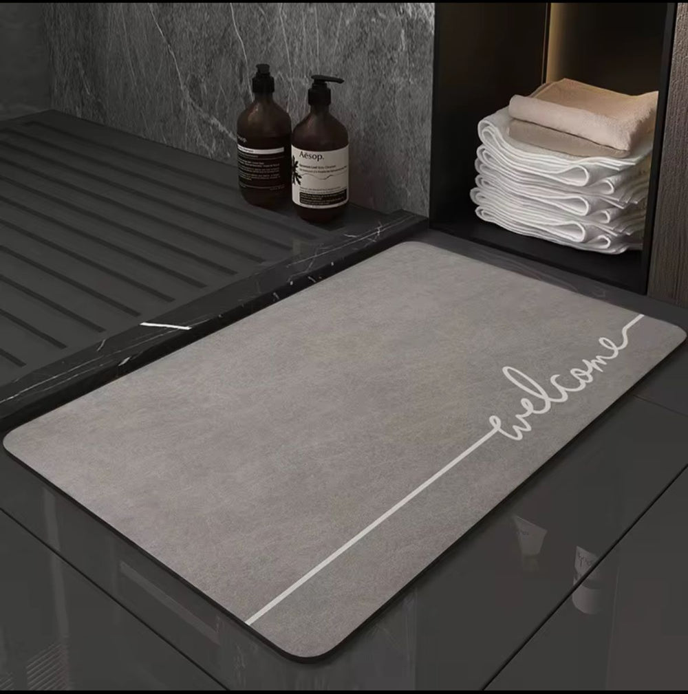 Alfombra antideslizante para baño con diseño 3D