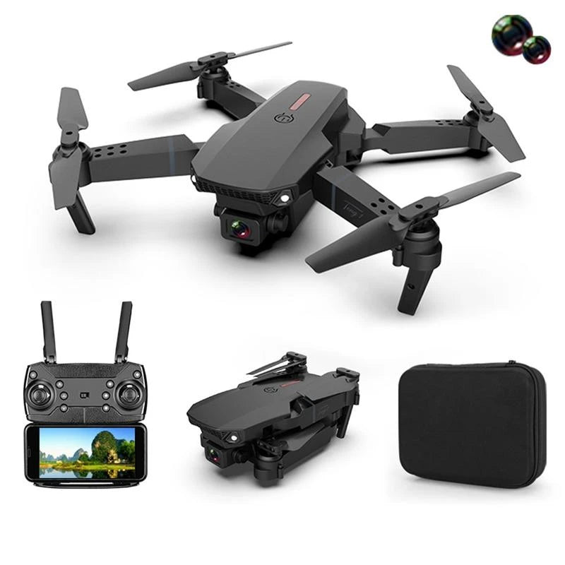 Drone E88 con doble cámara plegable