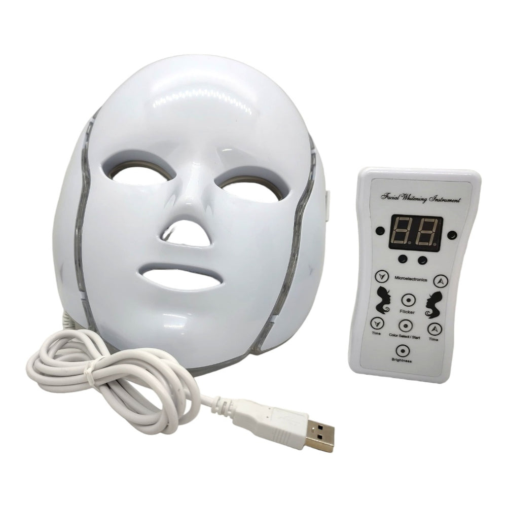 Máscara facial LED de fototerapia 7 colores