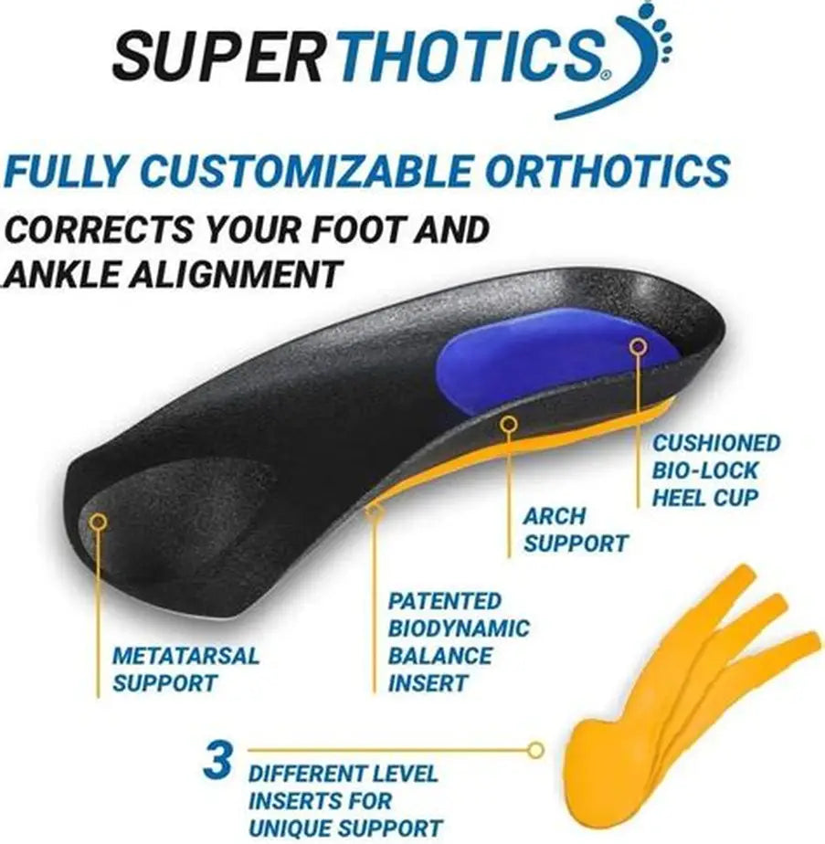 Plantillas ortopédicas Superthotics con soporte de arco